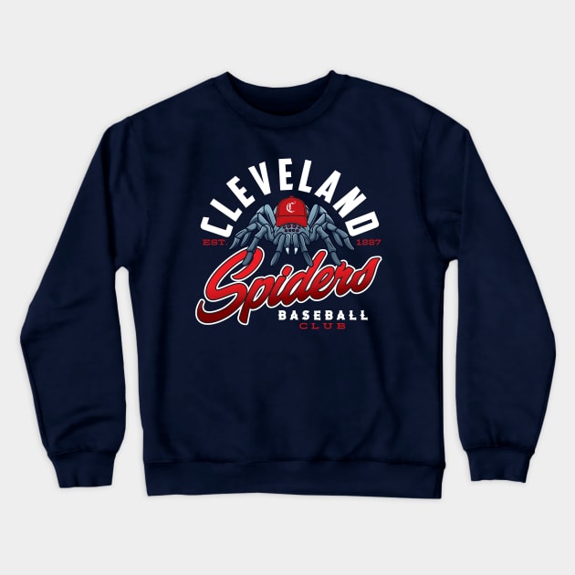 Cleveland Spiders Crewneck Sweatshirt by MindsparkCreative